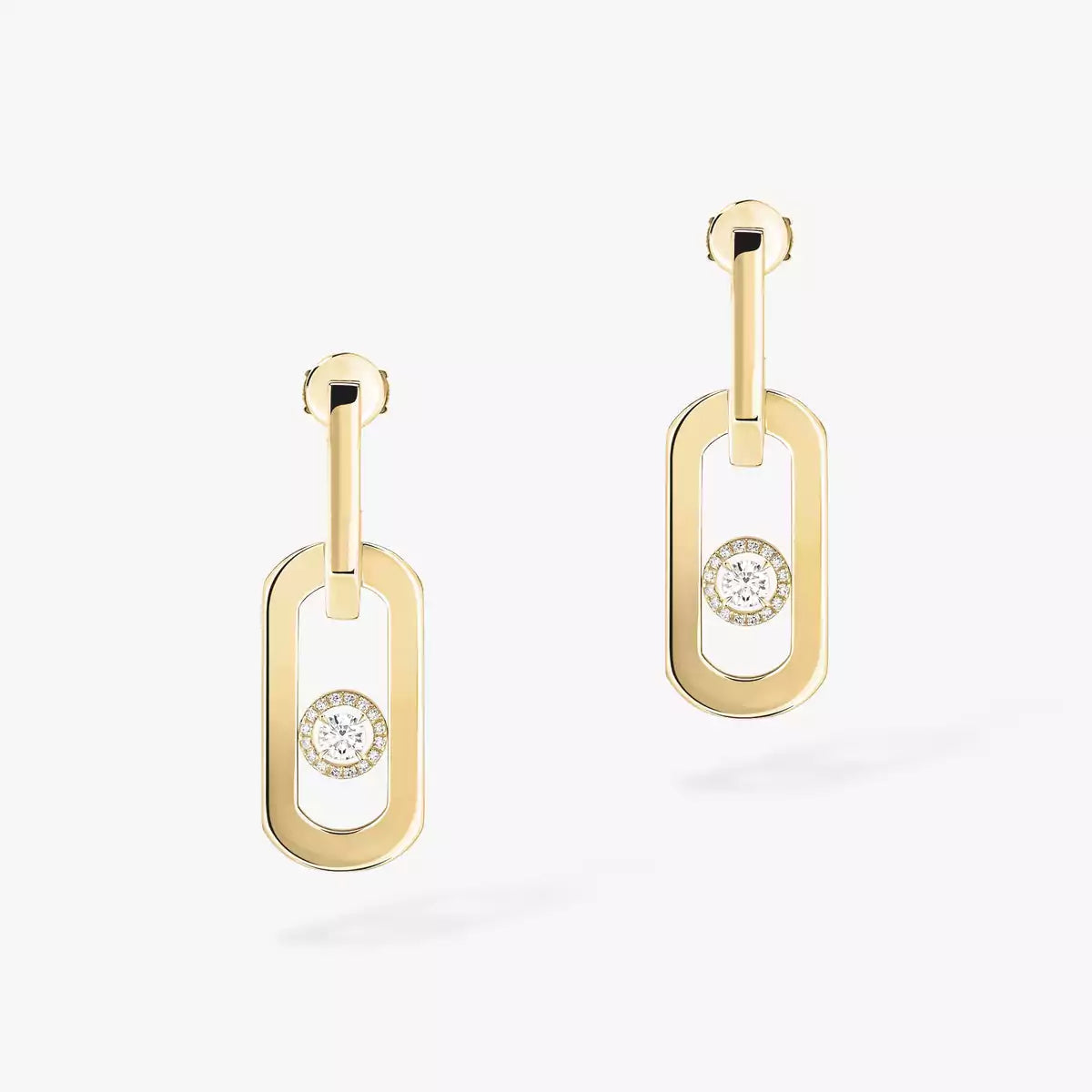 [AuraJewelry]So Move XL Diamond Pendant Earrings