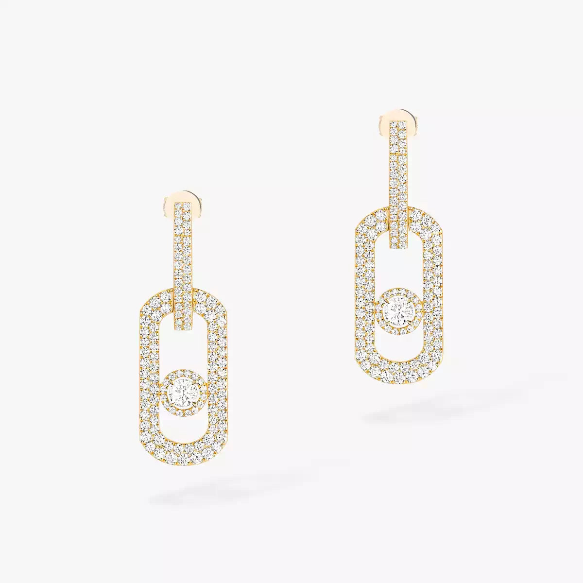 [AuraJewelry]So Move XL Pave_-Set Diamond Pendant Earrings