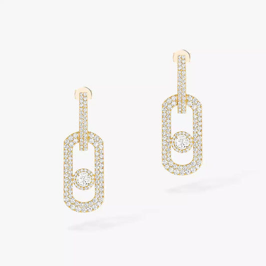 [AuraJewelry]So Move XL Pave_-Set Diamond Pendant Earrings
