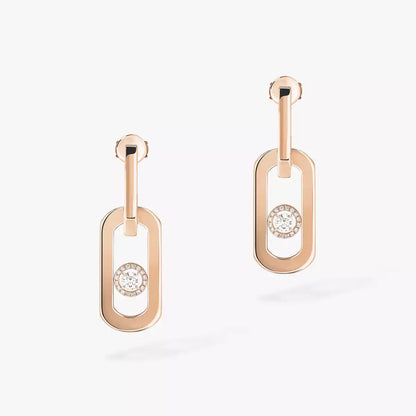 [AuraJewelry]So Move XL Diamond Pendant Earrings