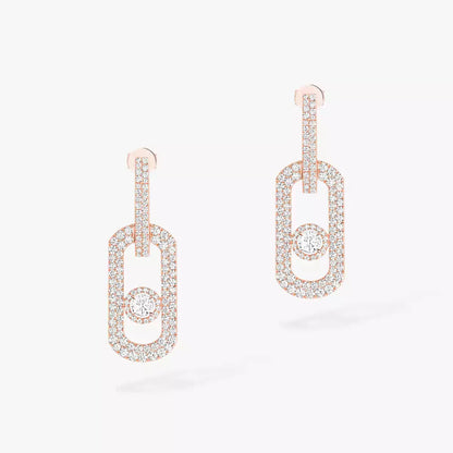 [AuraJewelry]So Move XL Pave_-Set Diamond Pendant Earrings
