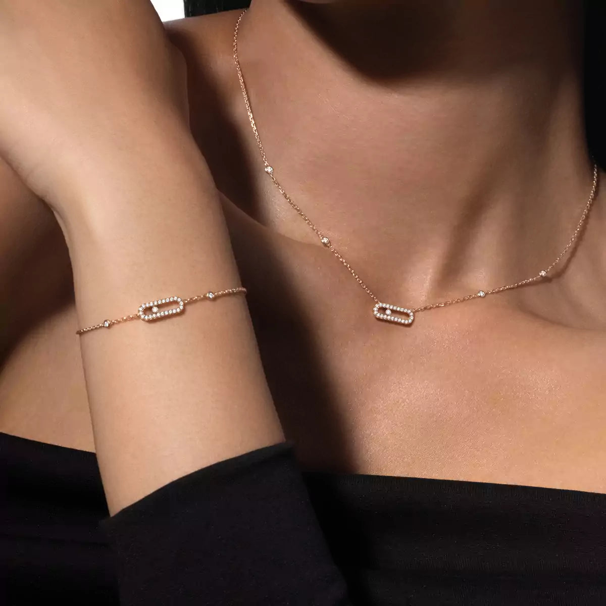 [AuraJewelry]Diamond Necklace Move Uno