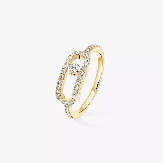 [AuraJewelry]Move Uno Diamond Ring in Gold