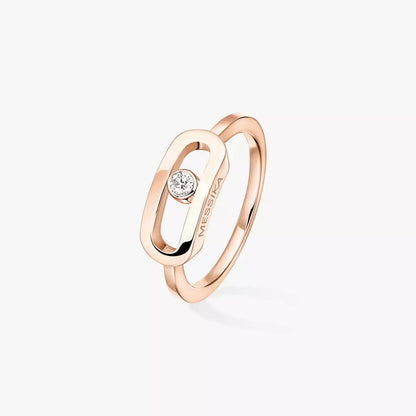[AuraJewelry]Move Uno Diamond Ring in Gold