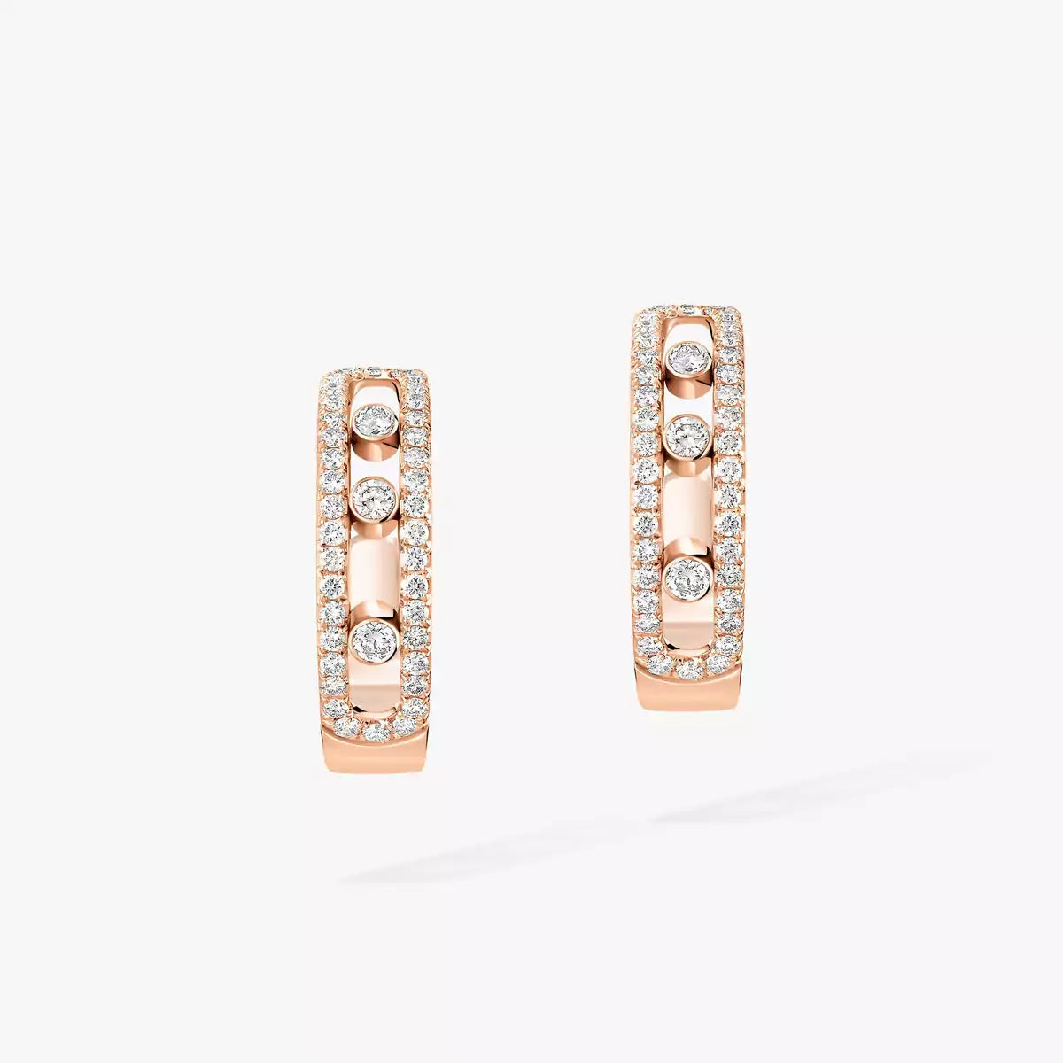[AuraJewelry]Diamond Pave_ Hoop Earrings Move