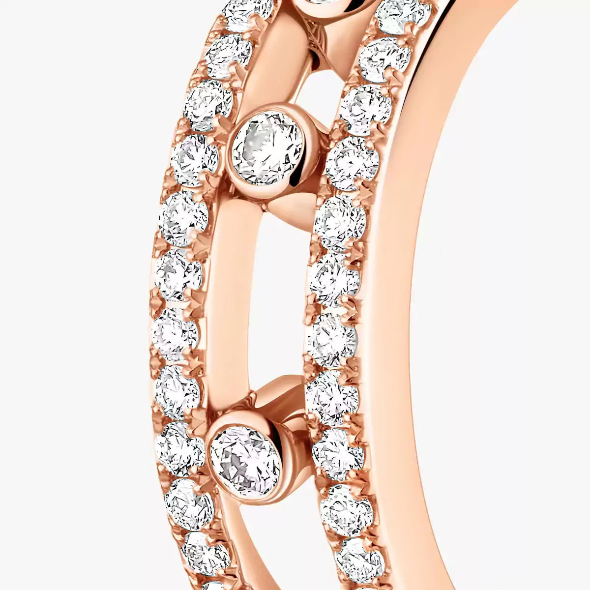 [AuraJewelry]Diamond Pave_ Hoop Earrings Move