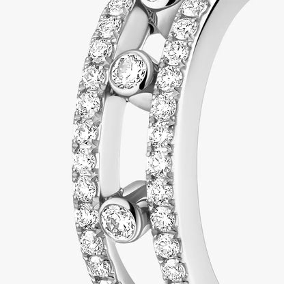[AuraJewelry]Diamond Pave_ Hoop Earrings Move
