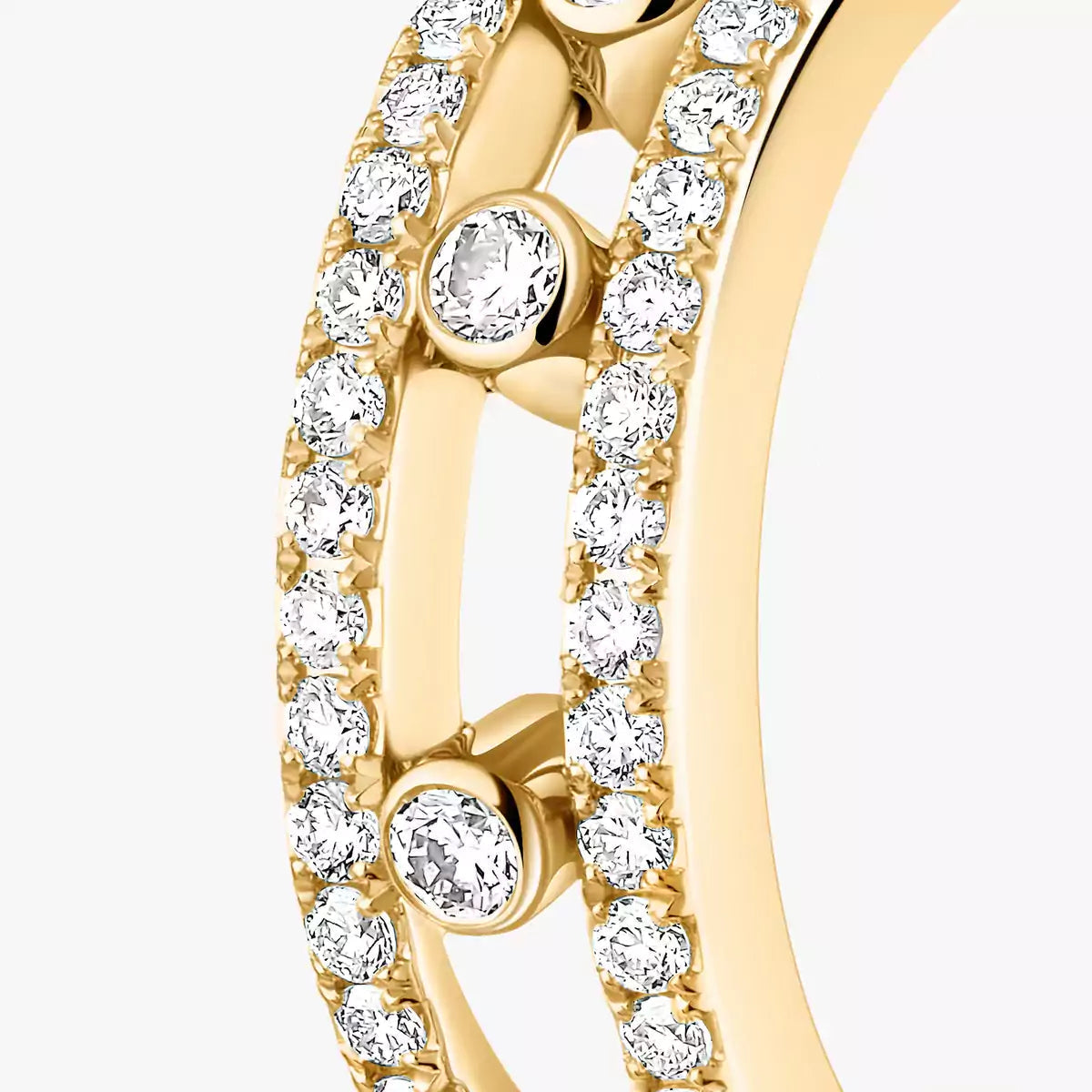 [AuraJewelry]Diamond Pave_ Hoop Earrings Move
