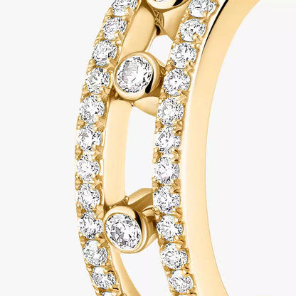[AuraJewelry]Diamond Pave_ Hoop Earrings Move