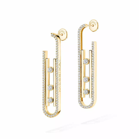 [AuraJewelry]Diamond Pendant Earrings Move 10Th