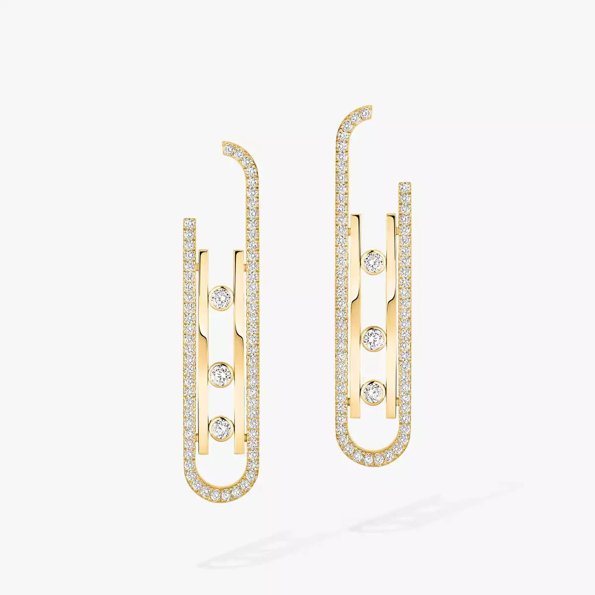 [AuraJewelry]Diamond Pendant Earrings Move 10Th