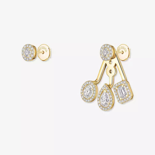 [AuraJewelry] My Twin Trio  Diamond Earrings