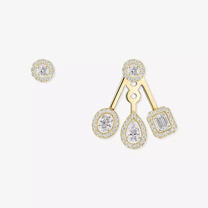[AuraJewelry] My Twin Trio  Diamond Earrings