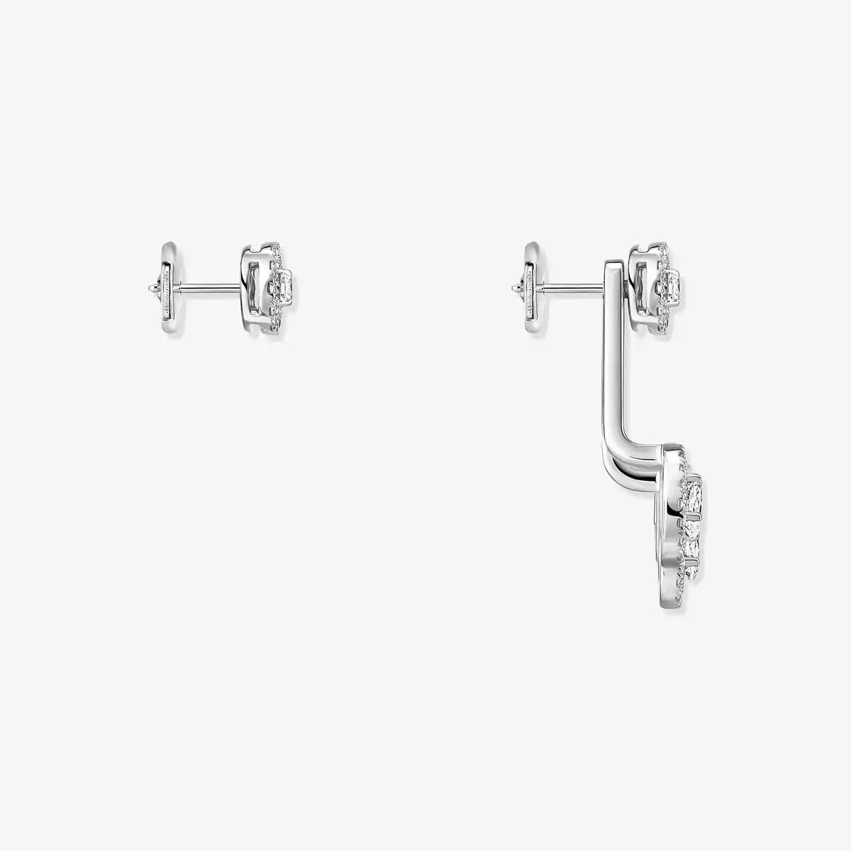 [AuraJewelry] My Twin Trio  Diamond Earrings
