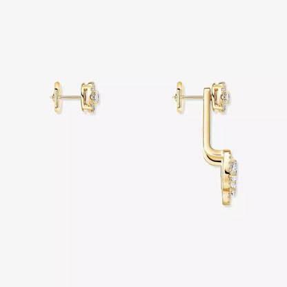 [AuraJewelry] My Twin Trio  Diamond Earrings