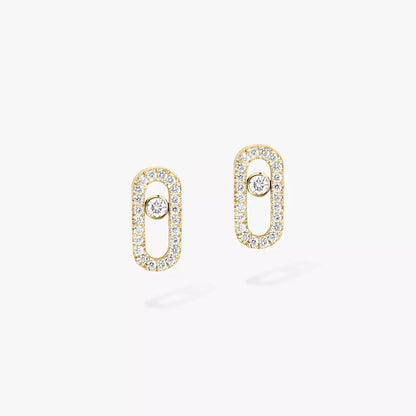 [AuraJewelry]Move Uno Diamond Earrings