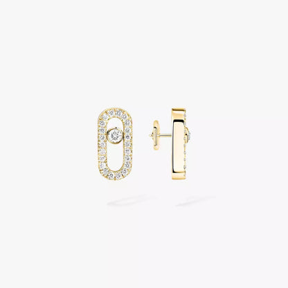 [AuraJewelry]Move Uno Diamond Earrings