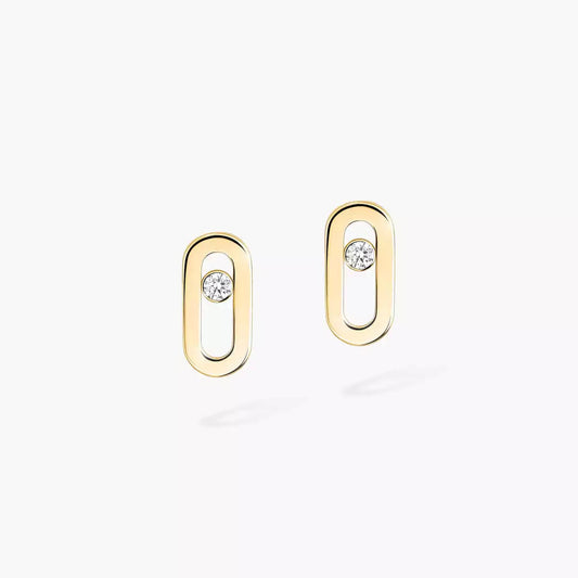 [AuraJewelry]Move Uno Diamond Stud Earrings