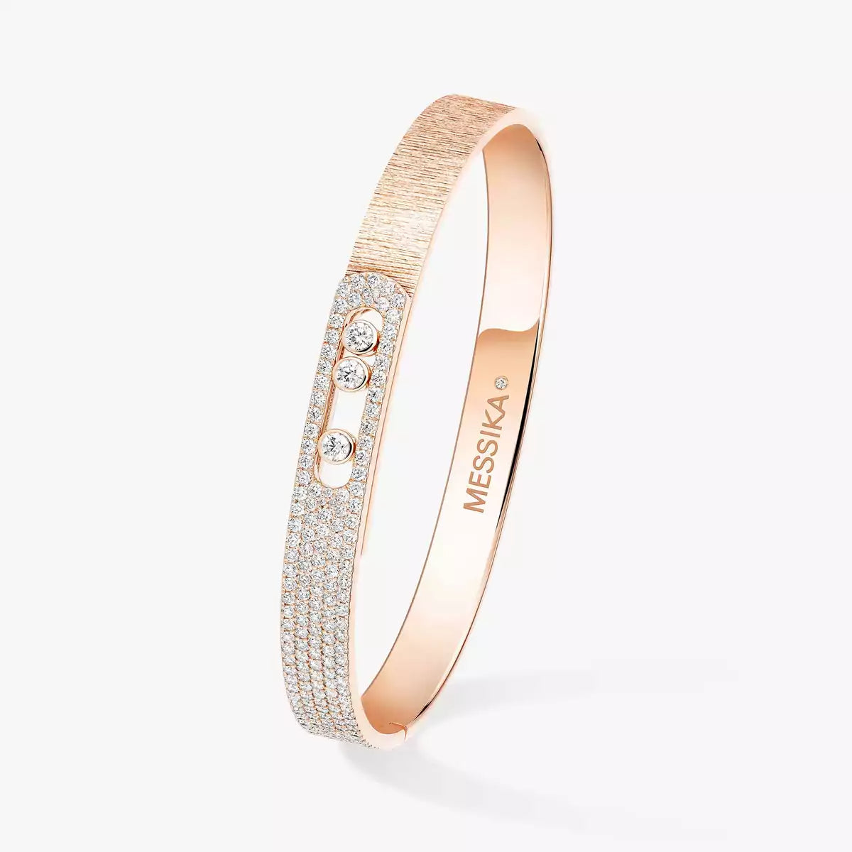 [AuraJewelry]Move Noa Ciselé half pavé bangle