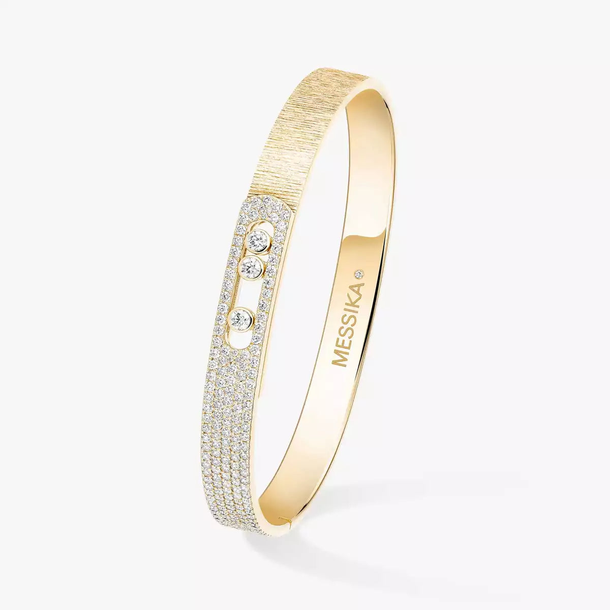 [AuraJewelry]Move Noa Ciselé half pavé bangle