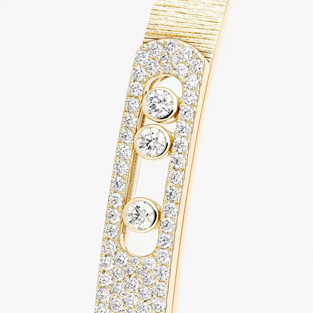[AuraJewelry]Move Noa Ciselé half pavé bangle