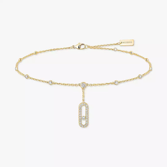 [AuraJewelry] Move Uno pavé ankle bracelet