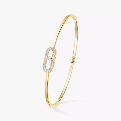 [AuraJewelry]Move Uno pavé flex bangle medium