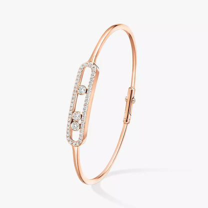 [AuraJewelry]Move Pavé Diamond Bangle Bracelet M