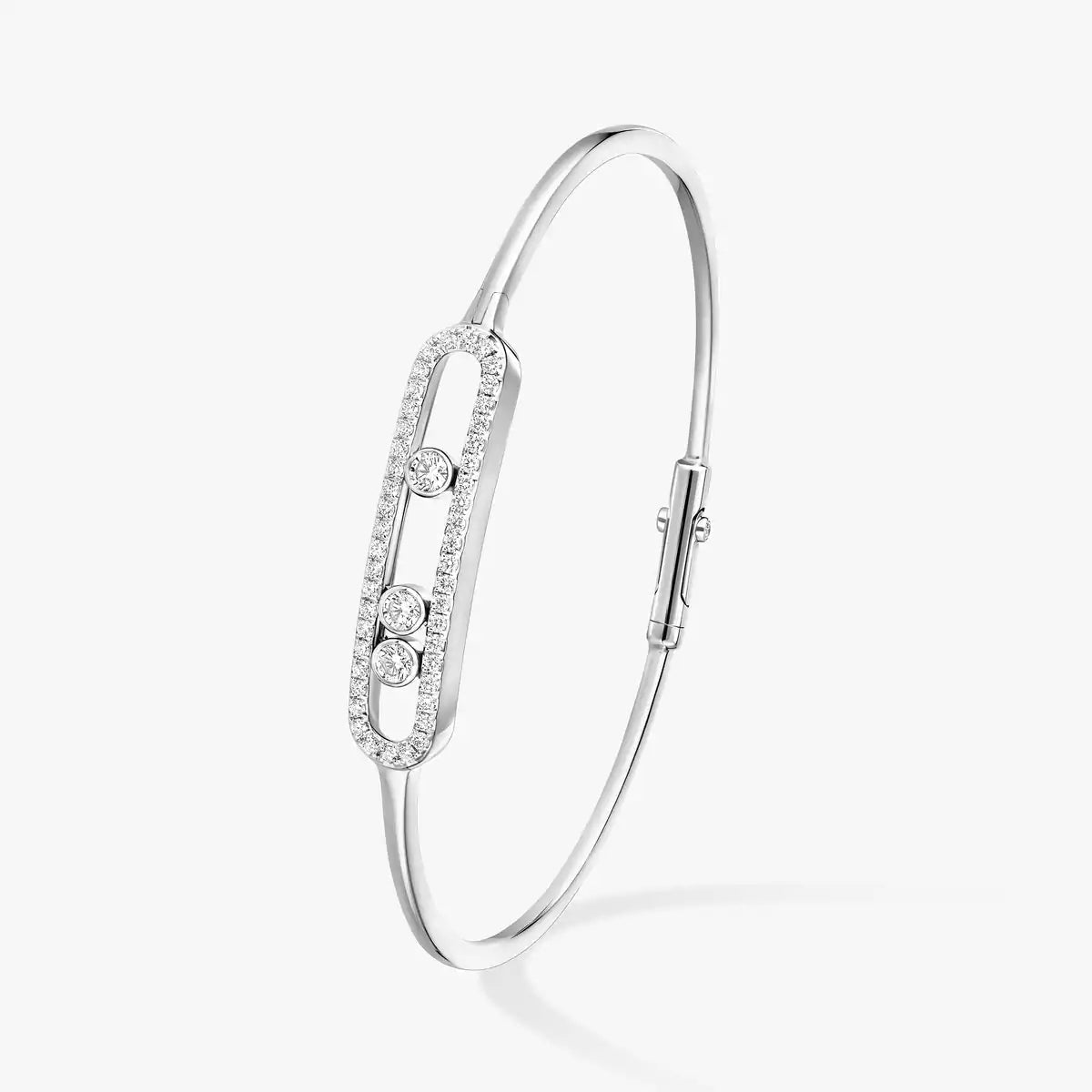 [AuraJewelry]Move Pavé Diamond Bangle Bracelet M