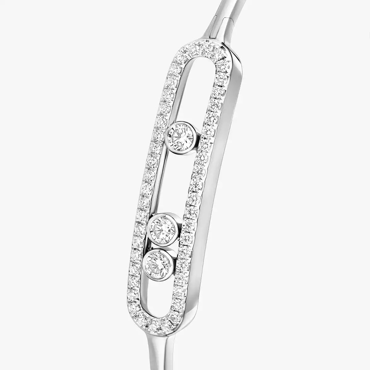 [AuraJewelry]Move Pavé Diamond Bangle Bracelet M