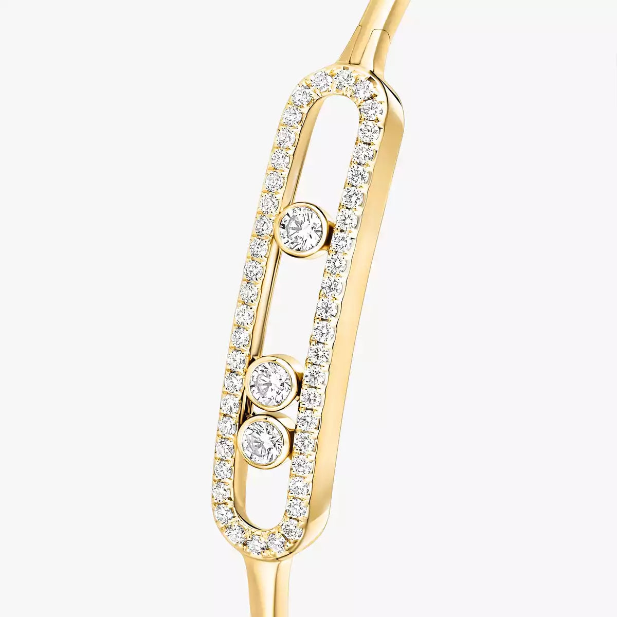 [AuraJewelry]Move Pavé Diamond Bangle Bracelet M