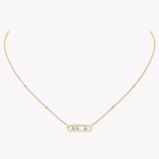 [AuraJewelry] Baby Move Gold Diamond Necklace
