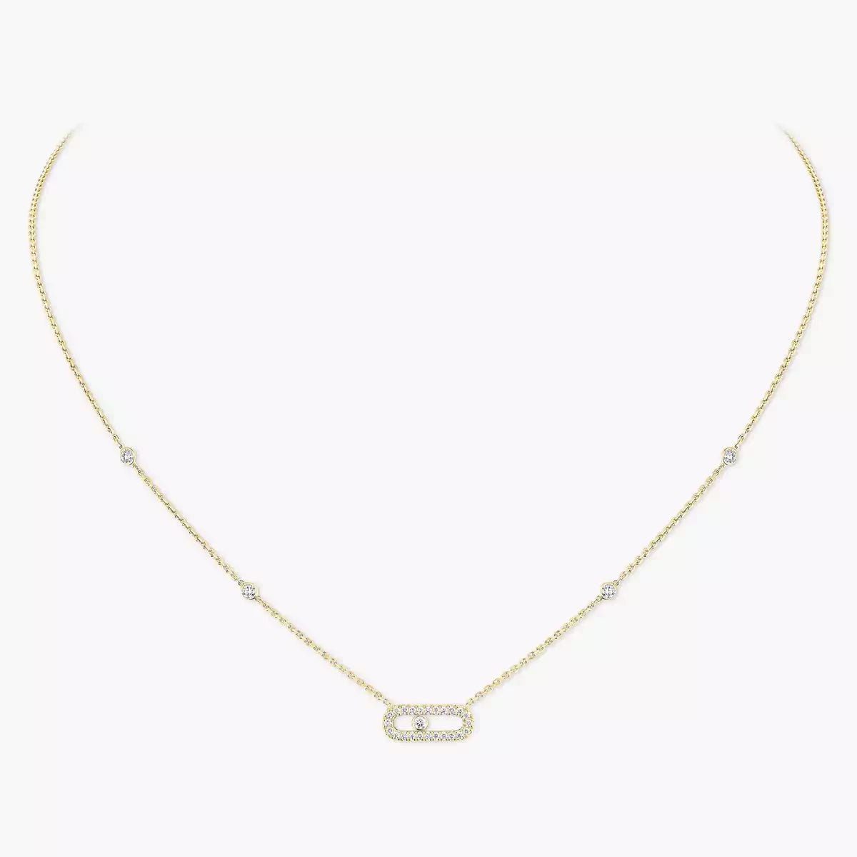[AuraJewelry]Diamond Necklace Move Uno