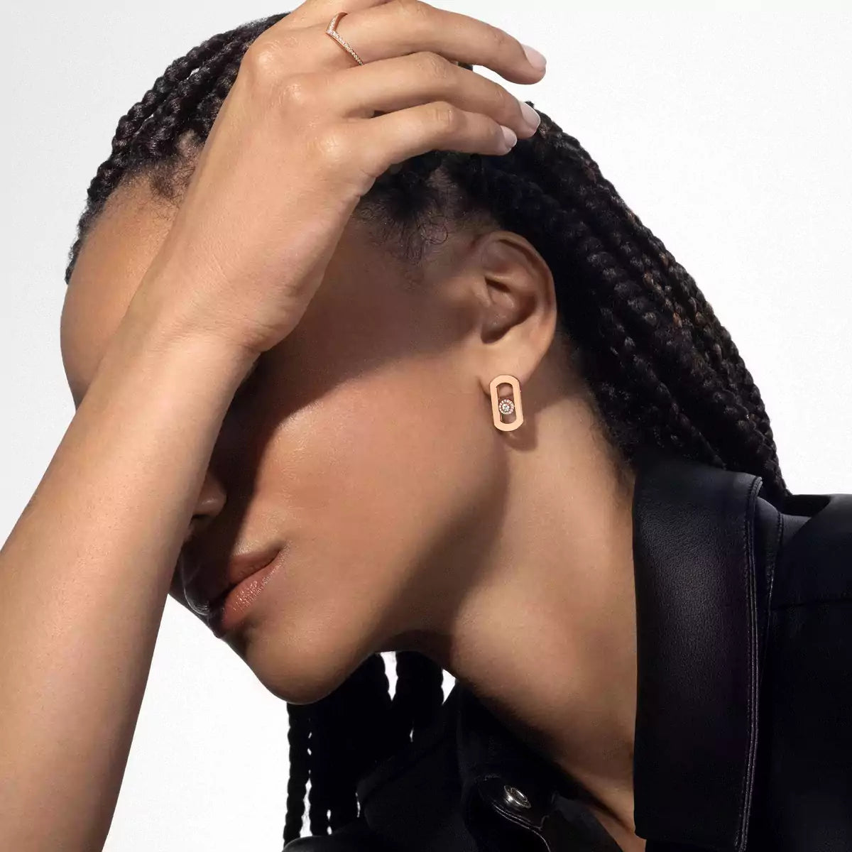 [AuraJewelry]So Move Diamond Earrings in Yellow Gold