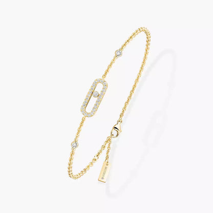 [AuraJewelry]Move Uno Diamond Bracelet