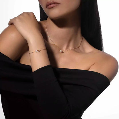 [AuraJewelry]Move Uno Diamond Bracelet