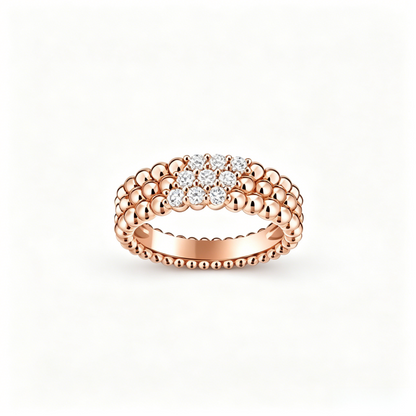 [AuraJewelry] THREE-ROW DIAMOND RING