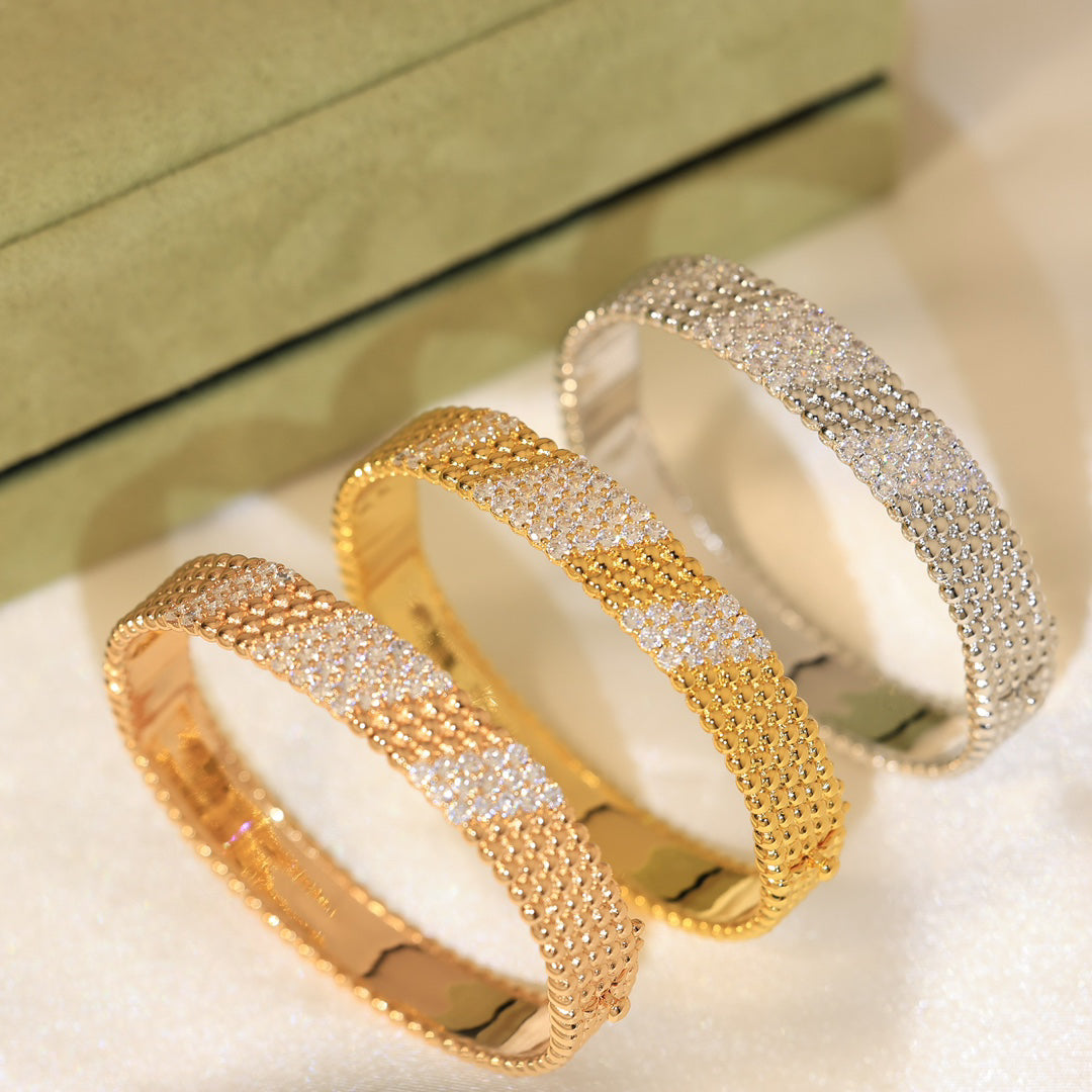 [AuraJewelry]  FIVE-ROW DIAMOND BRACELET