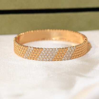 [AuraJewelry]  FIVE-ROW DIAMOND BRACELET