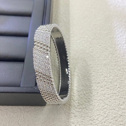 [AuraJewelry]  FIVE-ROW DIAMOND BRACELET