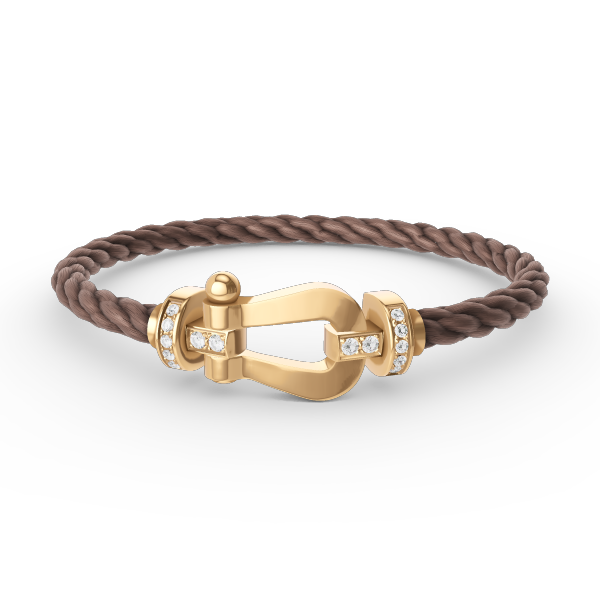 ¡®AuraJewelry¡¯FORCE LARGE HORSESHOE HALF DIAMOND BRACELET GOLD