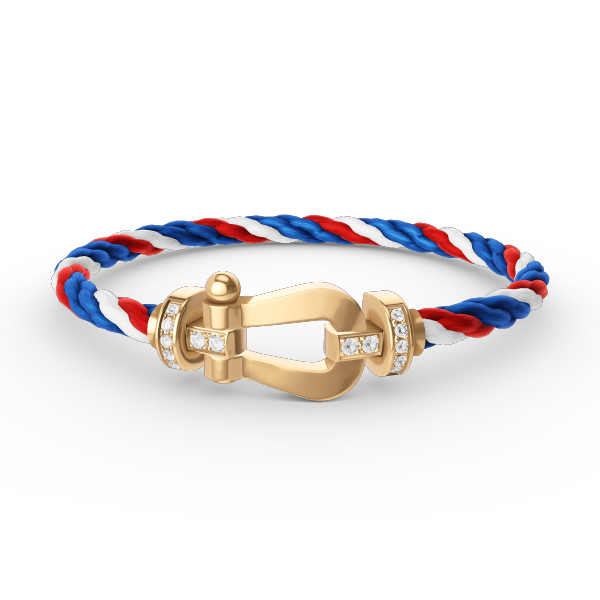 ¡®AuraJewelry¡¯FORCE LARGE HORSESHOE HALF DIAMOND BRACELET GOLD