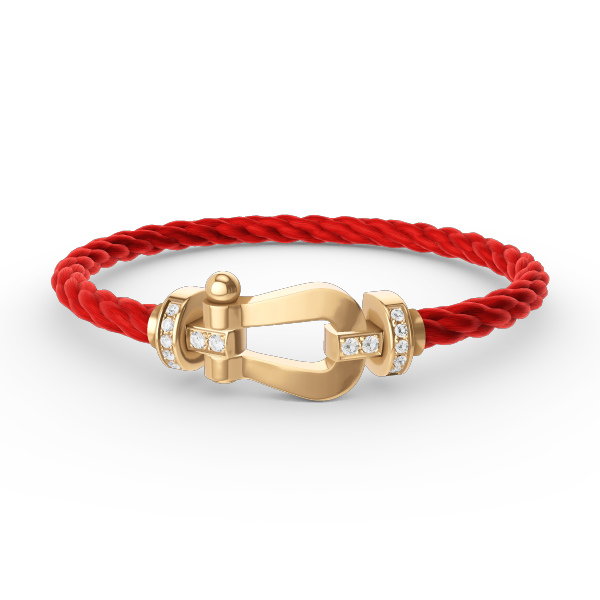 ¡®AuraJewelry¡¯FORCE LARGE HORSESHOE HALF DIAMOND BRACELET GOLD