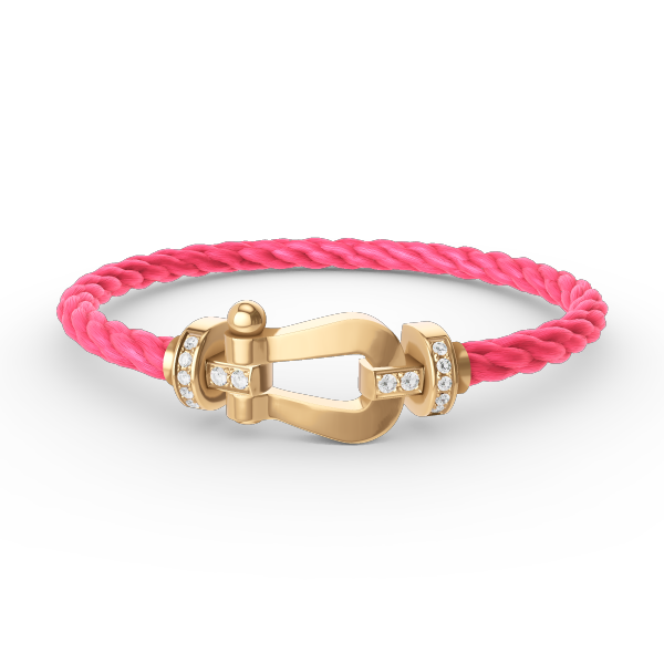 ¡®AuraJewelry¡¯FORCE LARGE HORSESHOE HALF DIAMOND BRACELET GOLD