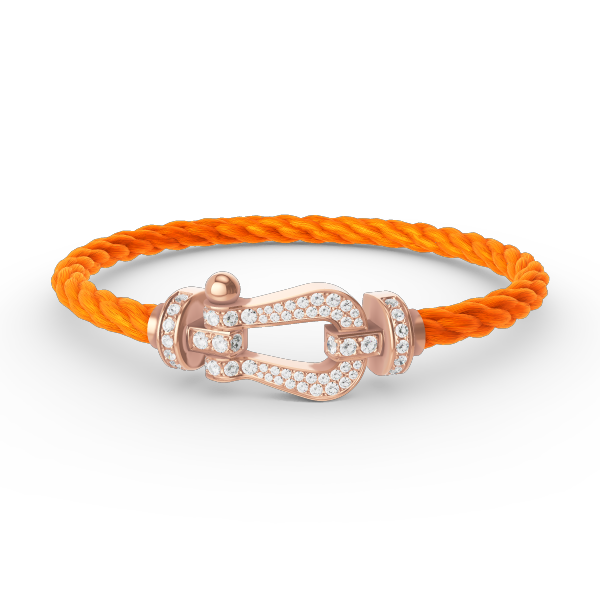 ¡®AuraJewelry¡¯FORCE LARGE HORSESHOE FULL DIAMOND BRACELET ROSE GOLD
