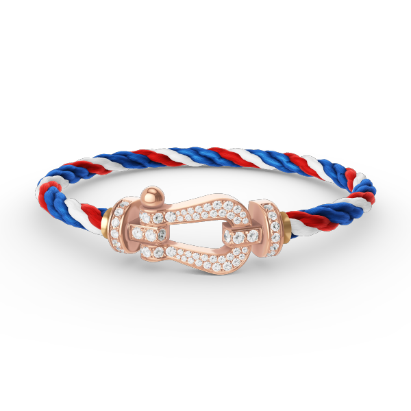 ¡®AuraJewelry¡¯FORCE LARGE HORSESHOE FULL DIAMOND BRACELET ROSE GOLD