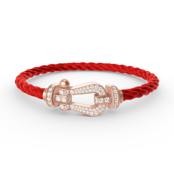 ¡®AuraJewelry¡¯FORCE LARGE HORSESHOE FULL DIAMOND BRACELET ROSE GOLD