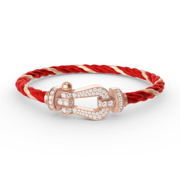 ¡®AuraJewelry¡¯FORCE LARGE HORSESHOE FULL DIAMOND BRACELET ROSE GOLD