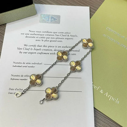 [AuraJewelry]New  CLOVER 5 MOTIF LASER BRACELET COLLECTION