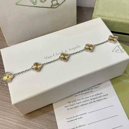 [AuraJewelry]New  CLOVER 5 MOTIF LASER BRACELET COLLECTION